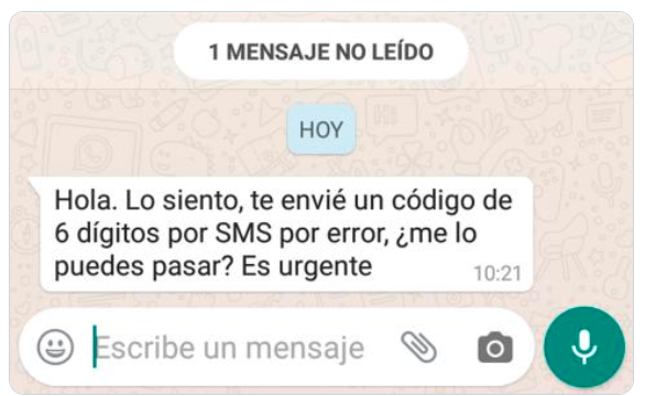 Fraude de WhatsApp en La Paz